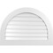 Ekena Millwork Round Top Surface Mount PVC Gable Vent: Functional, w/ 3-1/2"W x 1"P Standard Frame, 36"W x 26"H GVPRT36X2601SF - alternate 1